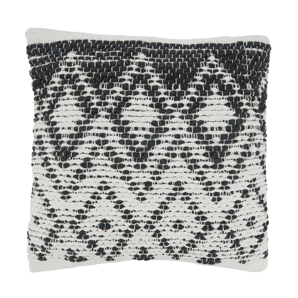 Throw Pillow With Diamond Woven Design
