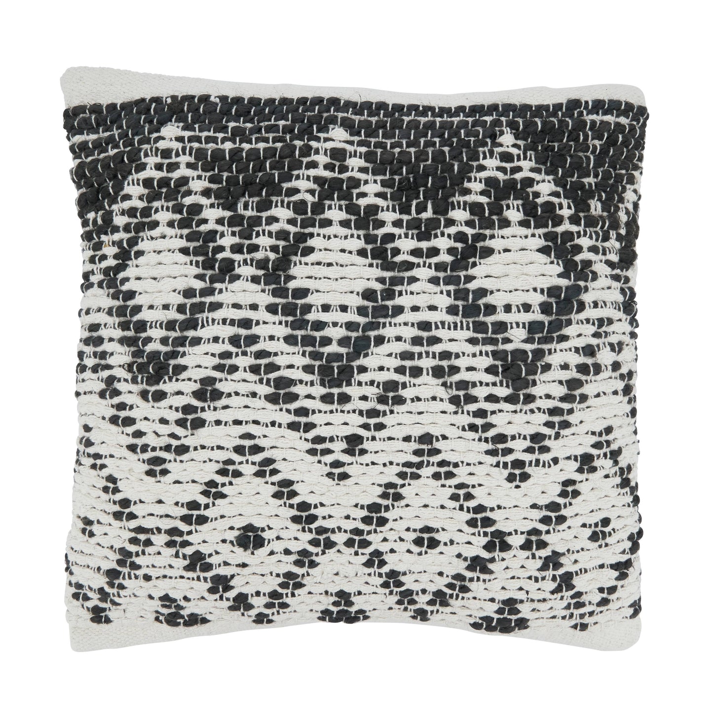 Throw Pillow With Diamond Woven Design