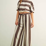 T4525ST   WIDE STRIPE BOAT NECK TOP