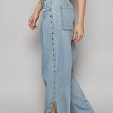 Stud Detail Twill Woven Pants
