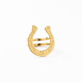 Harper Horseshoe Bandana Ring Brass Wholesale