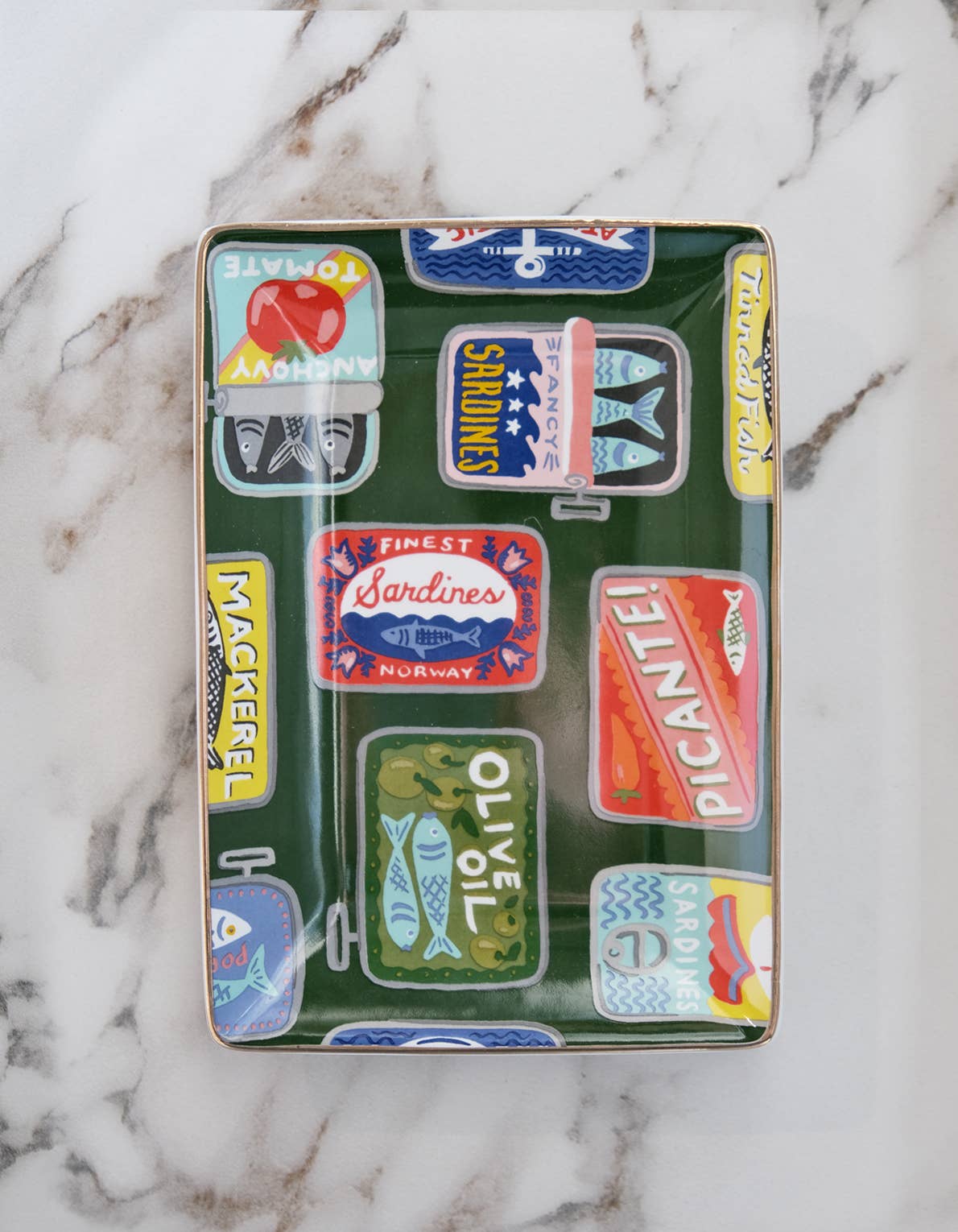 Porcelain Trinket Tray | Tinned Fish