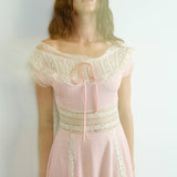 French Vintage-Inspired Lace Dress