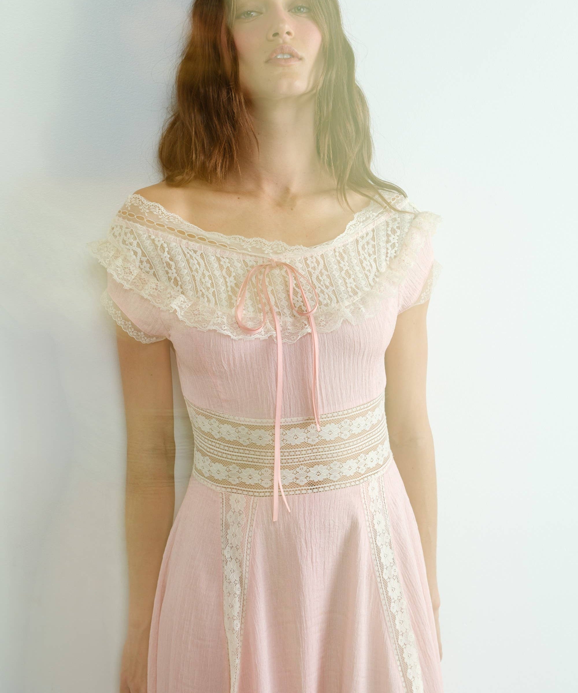 French Vintage-Inspired Lace Dress