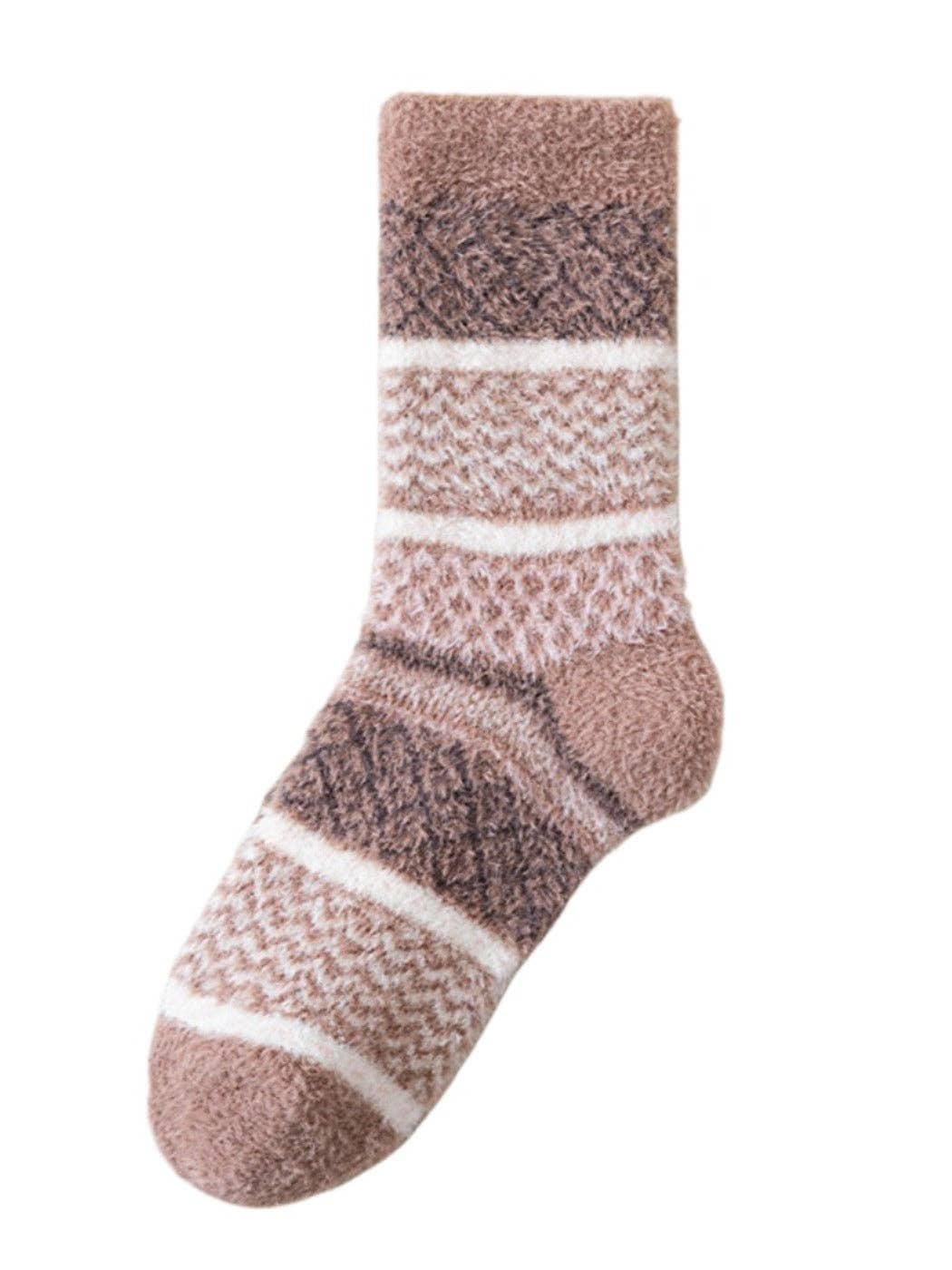 Cozy Fleece Thick Crew Socks