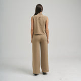 AT3490 Sleeveless draped top