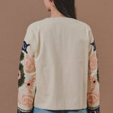 Suzani Embroidered Cotton Floral Jacket