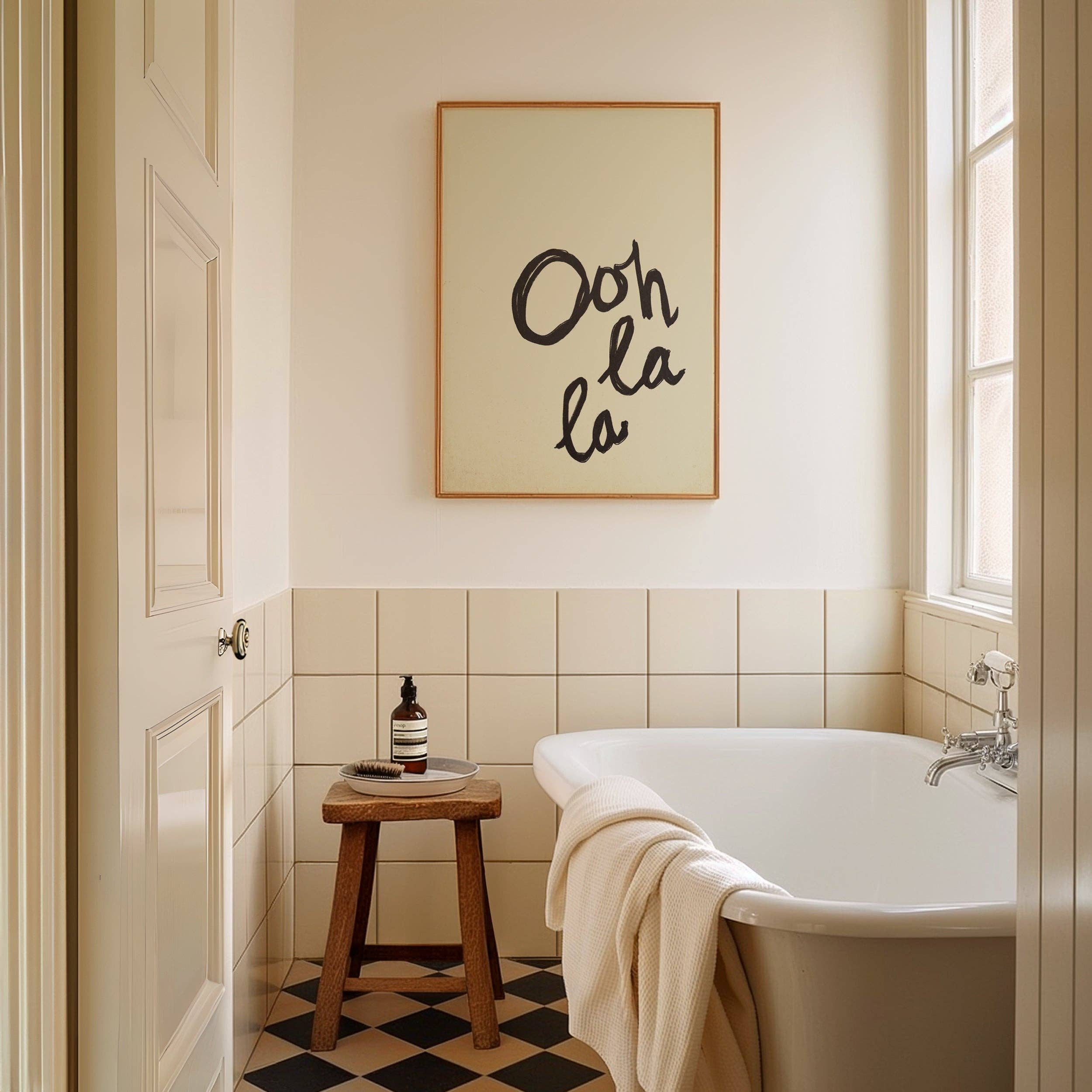 Ooh La La Handwritten Poster