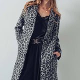 Leopard Print Oversized Statement Coat