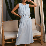 AS3182 Starfish bubble top & skirt set