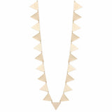 Textured Triangle Gold Necklace