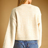 J7114   SWEATER CARDIGAN WITH TOGGLE BUTTON DETAIL