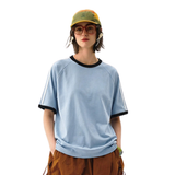 Women's Retro Side 3-Stripes Contrast Loose Fit T-Shirt