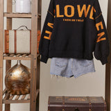 Hooded Halloween Sweater with Jaco O Embroidery