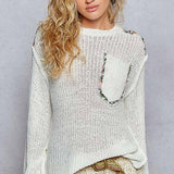 Thin Cable Knit Sweater