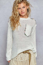 Thin Cable Knit Sweater