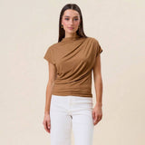 AT2993 Draped jersey top