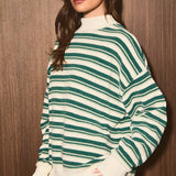 KNIT SWEATER MOCK NECK TOP