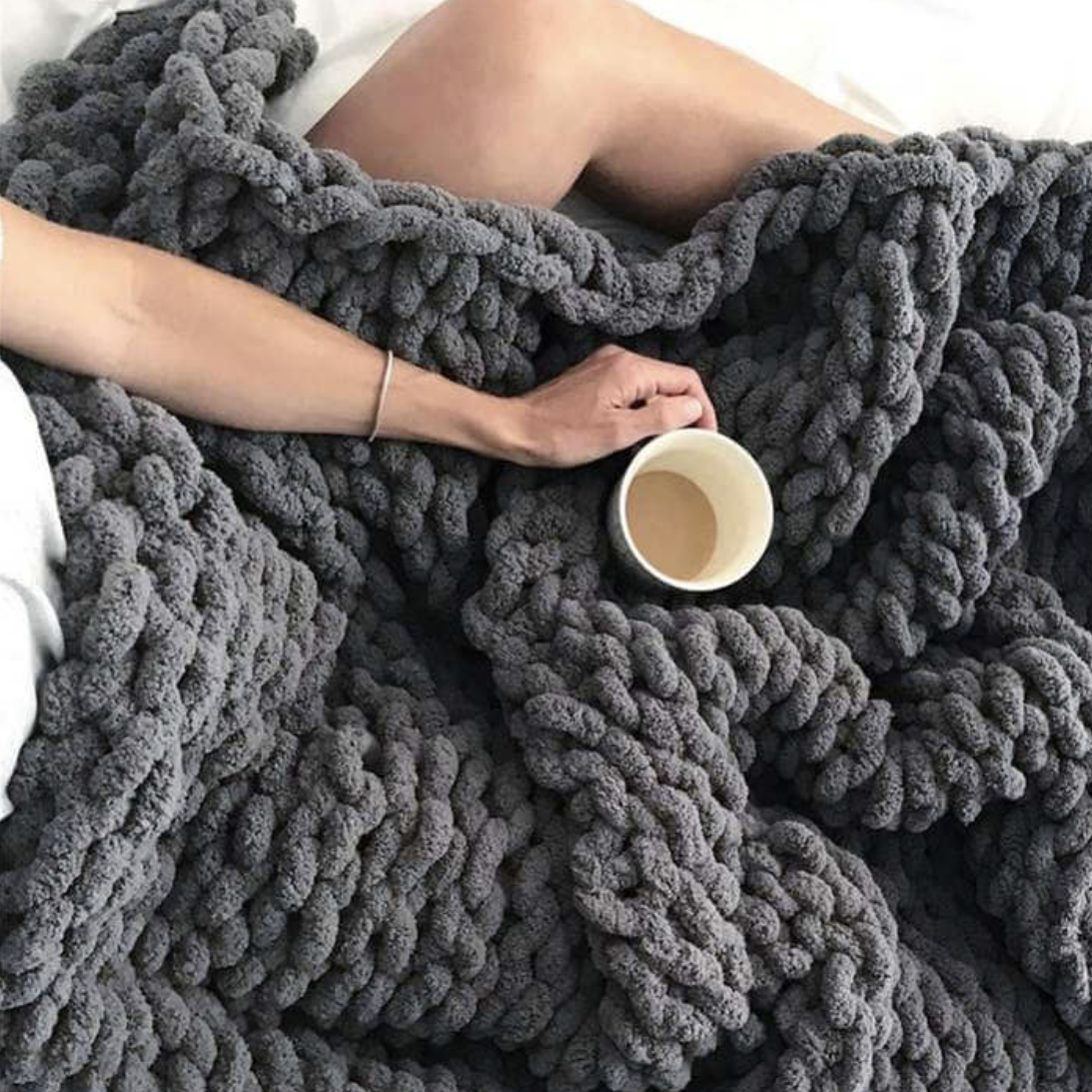 Chunky Knit Throw- Multiple Colors