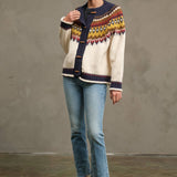 Nordic Pattern Toggle Knit Cardigan - RSW1093
