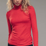 Striped Turtleneck Knit Top
