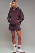 Vintage-Wash Hooded Sweatshirt