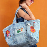 The Perfect Sized Denim Tote