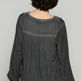 Floral Crochet Lace Detail Blouse