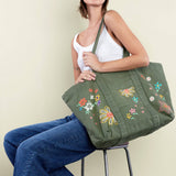 The Perfect Sized Green Tote