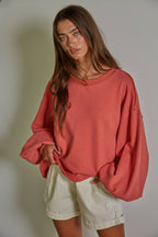 Knit Long Sleeve Pullover Top