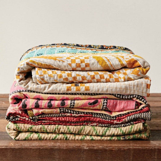 Authentic Vintage Kantha Quilt