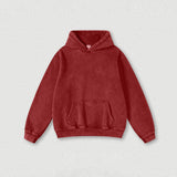 Heavyweight Washed Velvet Hooded Sweatshirt