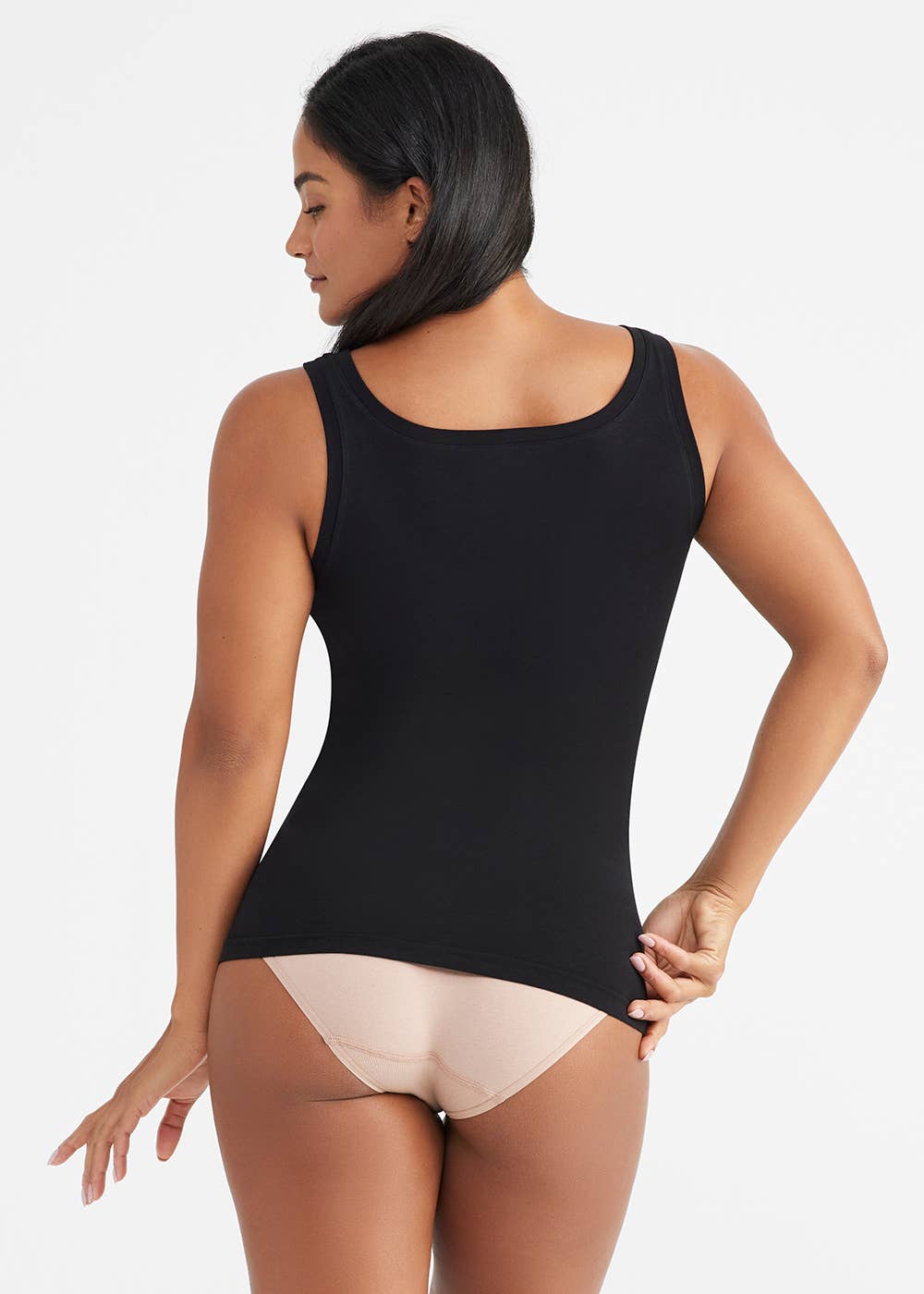 Cotton Seamless Scoop Neck Shapewear Tank Top