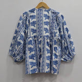 Striped Floral Printed Tunic