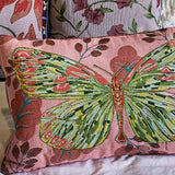 Embroidered Butterfly Throw Soft Pillow Decorative Cushion