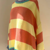 Bold Stripe Knit Pullover