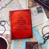 Another Adventure Quote Leather Journal - 5x7 Brown