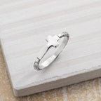 Silpada 'Simplex Cross' Textured Ring