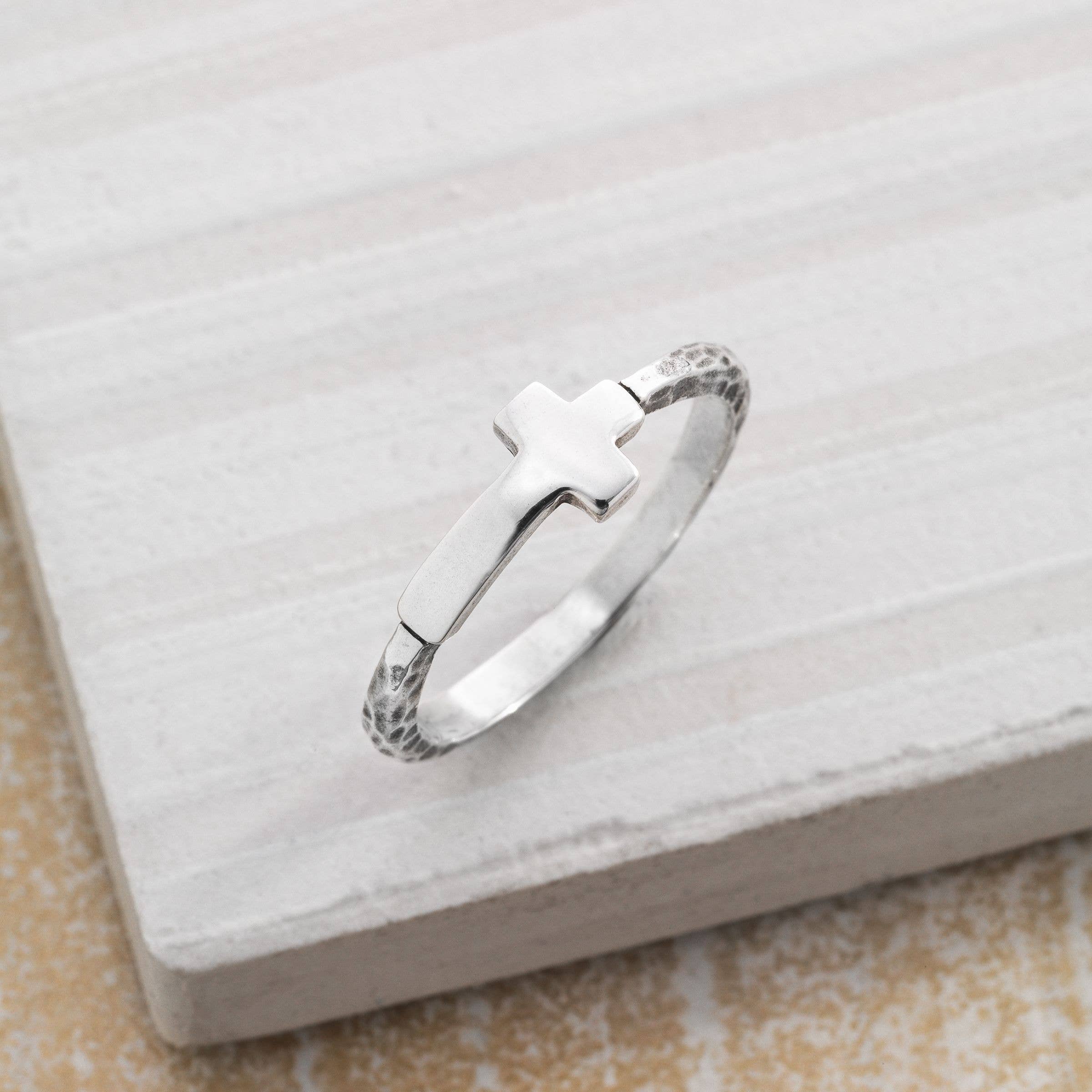 Silpada 'Simplex Cross' Textured Ring