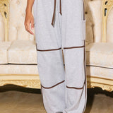 Contrast Binding Jogger Pants