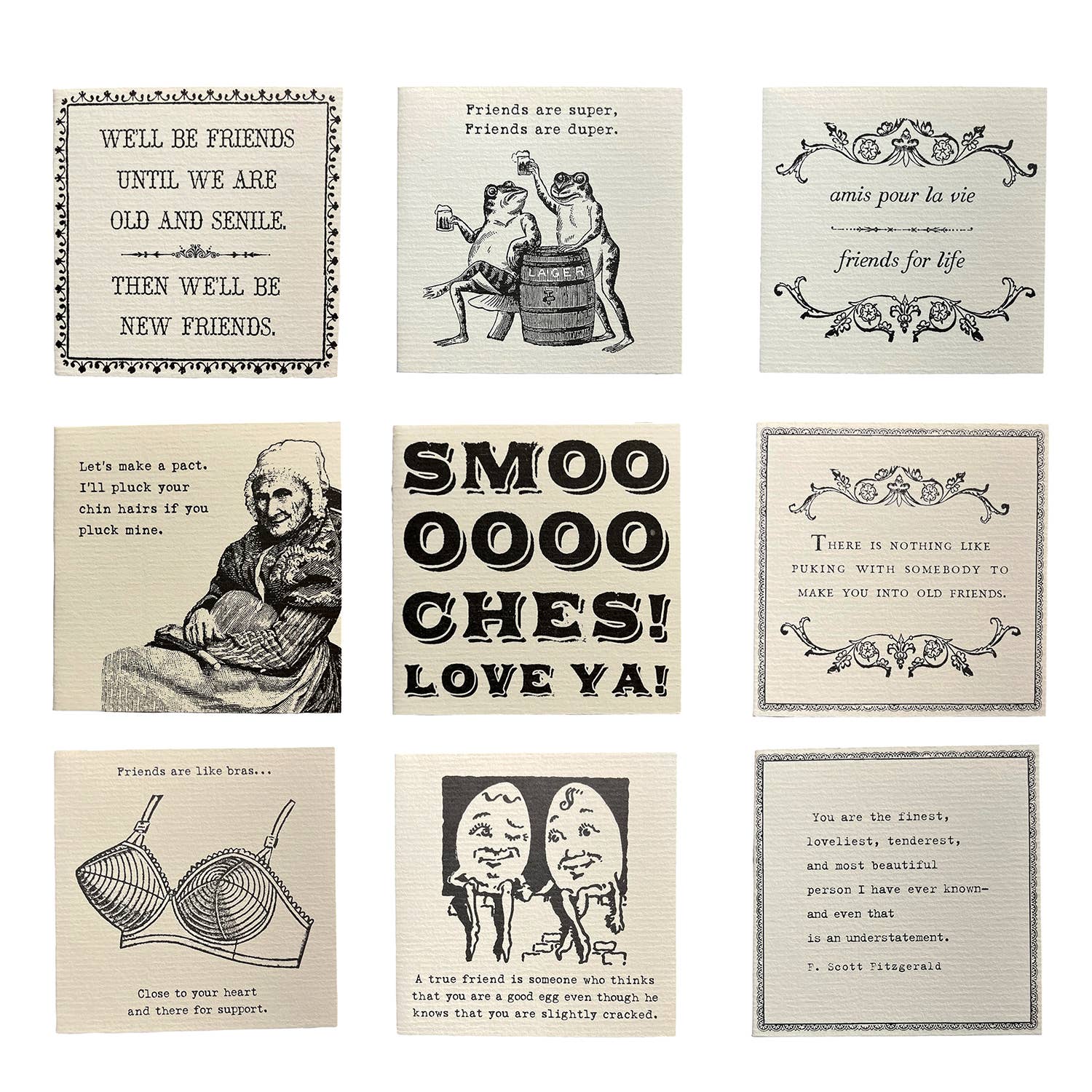 Friendship Notecards - Assorted Set of 20