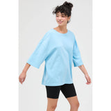 Pigment Dye Oversized Half-Sleeve T-Shirt