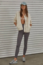 Quilted Knit Mineral Washed Jacket