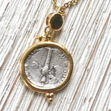 Greek Coin Pendant Necklace
