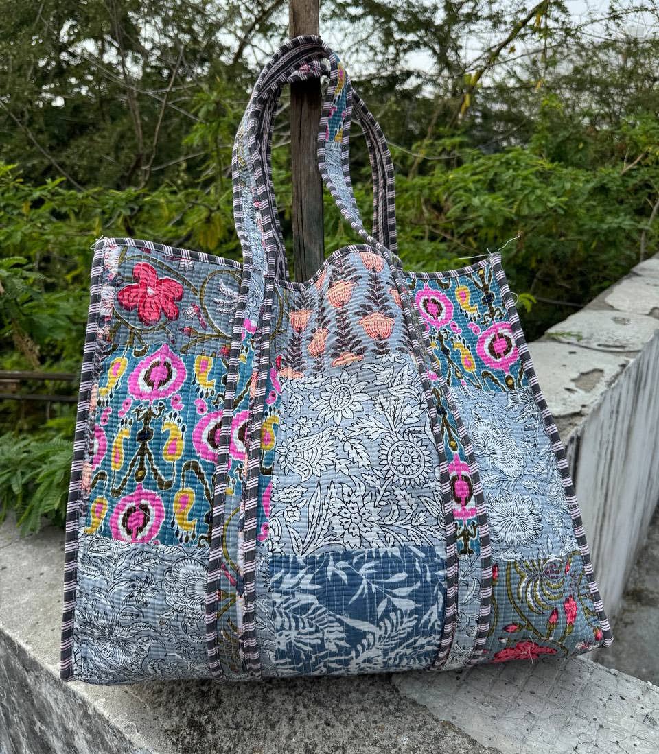 One-of-a-kind Indian Print Bags