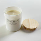 Teakwood Coconut Wax Candle | Tobacco, Santal, Ginger