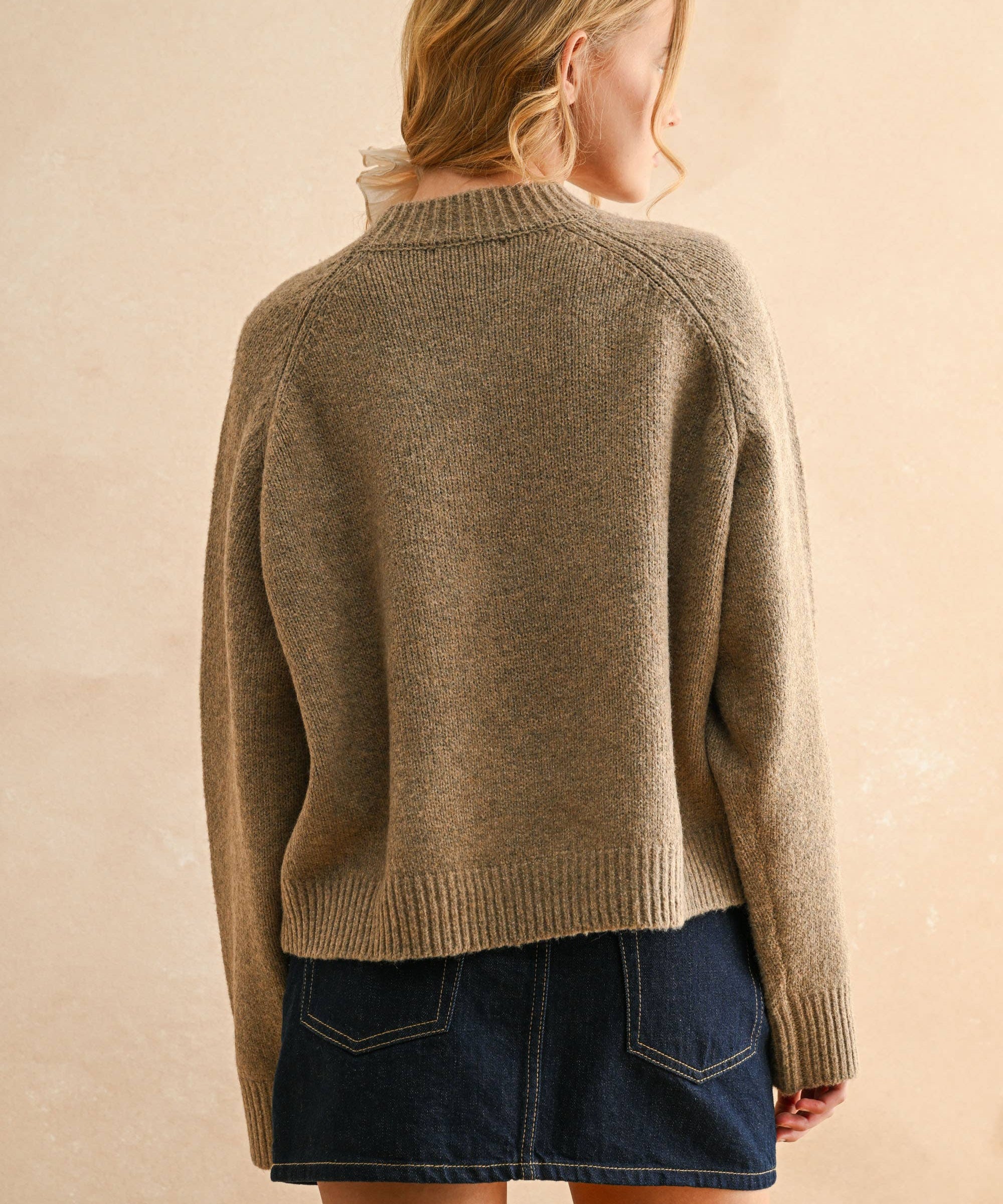 "PARIS" Beige Sweater
