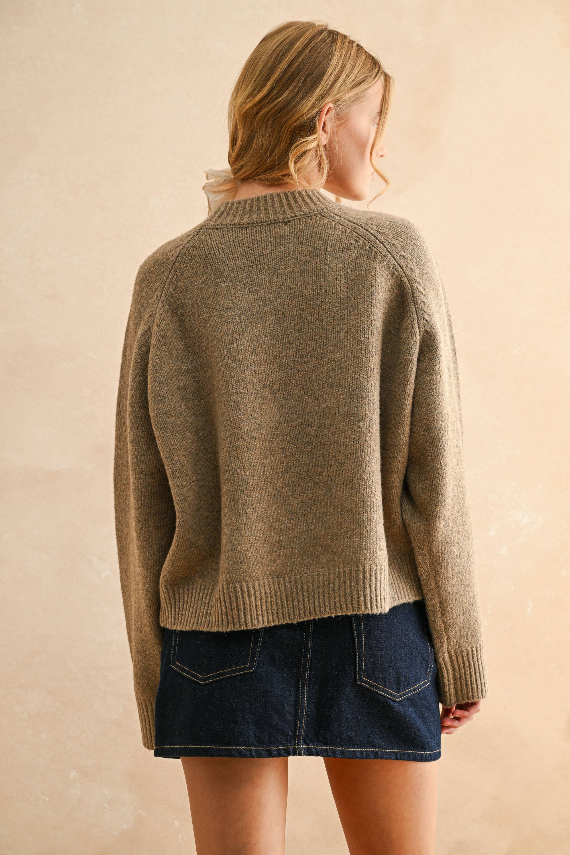 "PARIS" Beige Sweater
