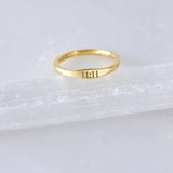 11:11 Stamped Ring
