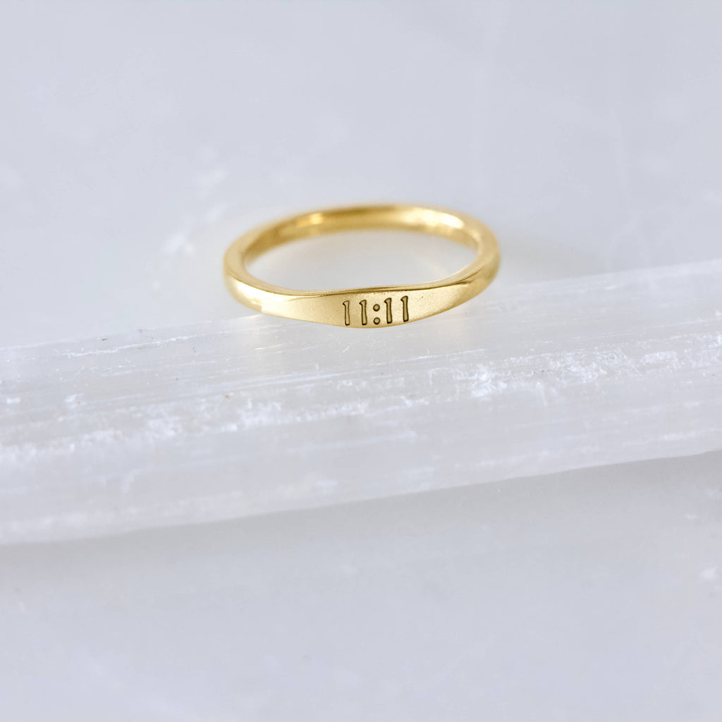 11:11 Stamped Ring